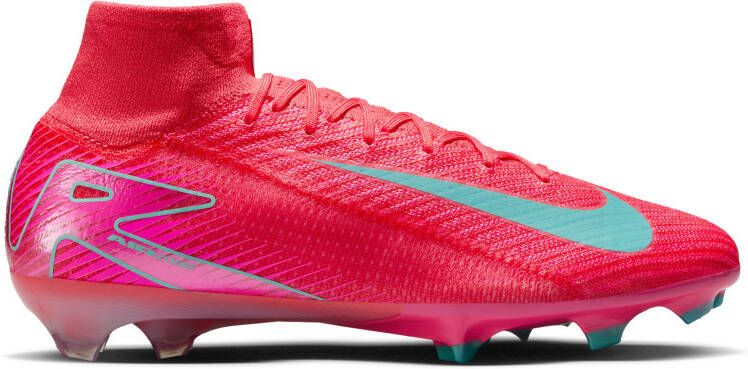 Nike Zoom Mercurial Superfly 10 Elite Gras Voetbalschoenen (FG) Rood Turquoise Roze