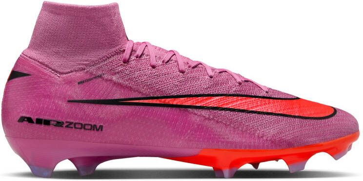 Nike Zoom Mercurial Superfly 10 Elite Gras Voetbalschoenen (FG) Roze Felrood Lichtblauw