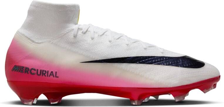 Nike Zoom Mercurial Superfly 10 Elite Gras Voetbalschoenen (FG) Wit Rood Zwart