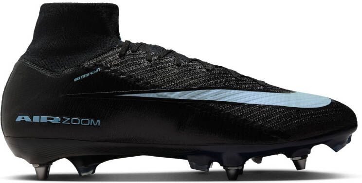 Nike Zoom Mercurial Superfly 10 Elite IJzeren-Nop Voetbalschoenen (SG) Zwart Lichtblauw