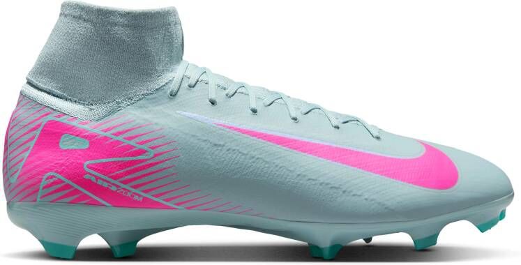 Nike Zoom Mercurial Superfly 10 Pro Gras Voetbalschoenen (FG) Lichtblauw Felroze
