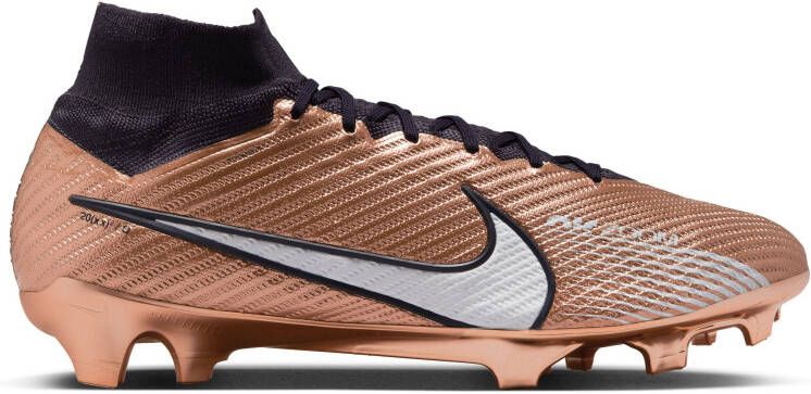 Nike Zoom Mercurial Superfly 9 Elite Gras Voetbalschoenen (FG) Brons Zwart Wit
