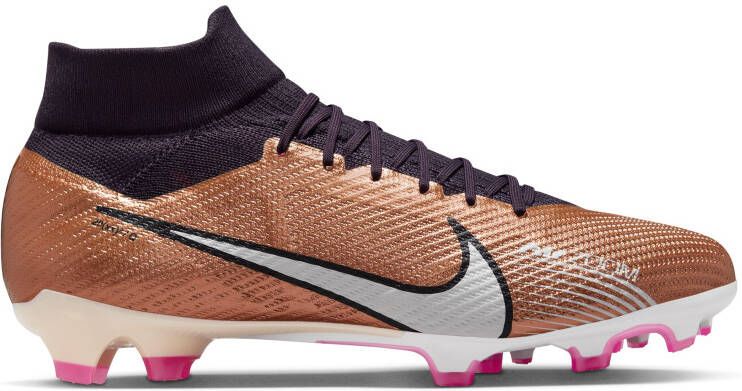 Nike Zoom Mercurial Superfly 9 Pro Gras Voetbalschoenen (FG) Brons Zwart Wit
