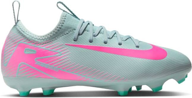 Nike Zoom Mercurial Vapor 16 Academy Gras Kunstgras Voetbalschoenen (MG) Kids Lichtblauw Felroze