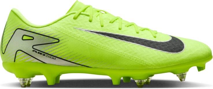 Nike Zoom Mercurial Vapor 16 Academy IJzeren-Nop Voetbalschoenen (SG) Anti-Clog Neongeel Zwart Zilver