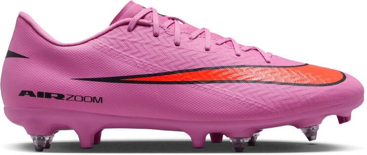 Nike Zoom Mercurial Vapor 16 Academy IJzeren-Nop Voetbalschoenen (SG) Anti-Clog Roze Felrood Lichtblauw