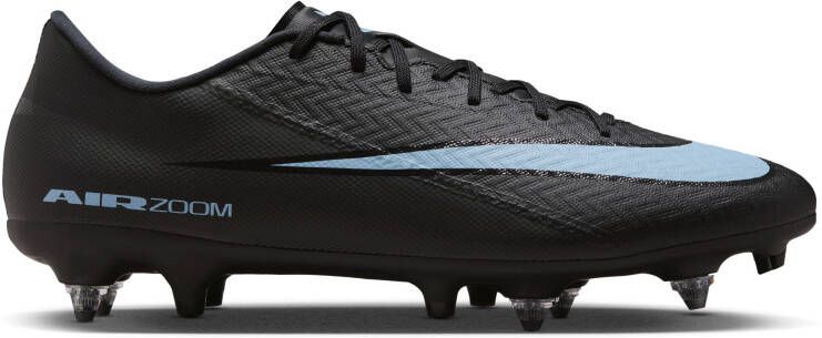 Nike Zoom Mercurial Vapor 16 Academy IJzeren-Nop Voetbalschoenen (SG) Anti-Clog Zwart Lichtblauw