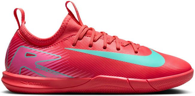 Nike Zoom Mercurial Vapor 16 Academy Zaalvoetbalschoenen (IN) Kids Rood Turquoise Roze