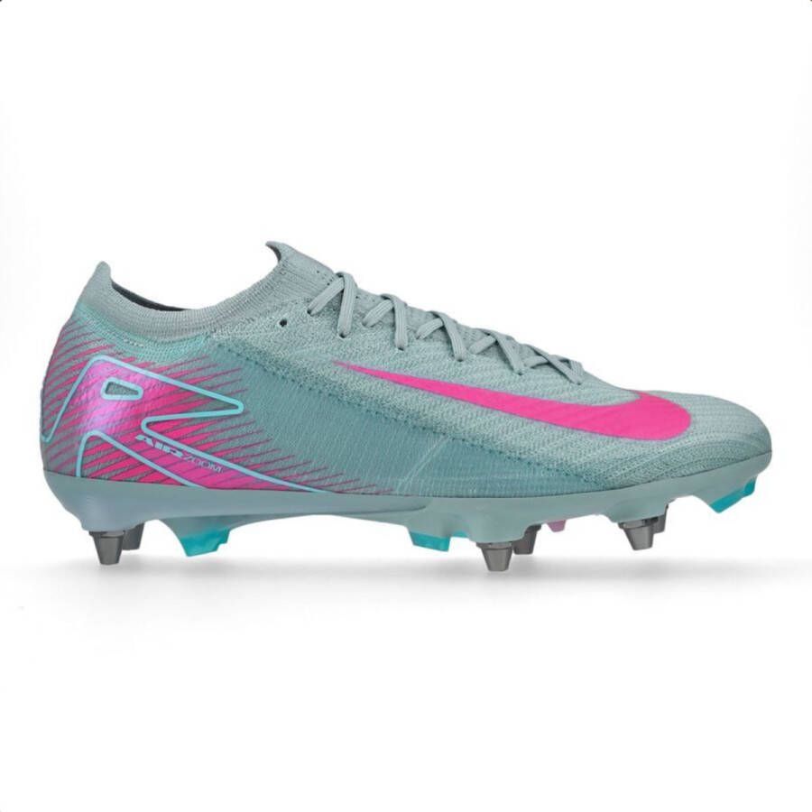Nike Zoom Mercurial Vapor 16 Elite IJzeren-Nop Voetbalschoenen (SG) Pro Player Lichtblauw Felroze