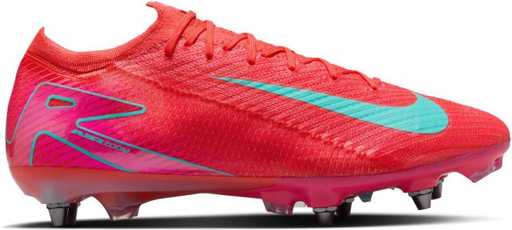 Nike Zoom Mercurial Vapor 16 Elite IJzeren-Nop Voetbalschoenen (SG) Rood Turquoise Roze