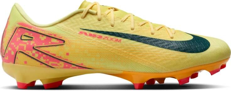 Nike Zoom Mercurial Vapor 16 Mbappé Academy Gras Kunstgras Voetbalschoenen (MG) Geel Roze Oranje