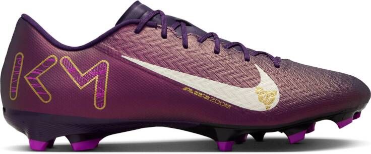 Nike Zoom Mercurial Vapor 16 Mbappé Academy Gras Kunstgras Voetbalschoenen (MG) Paars Goud Wit