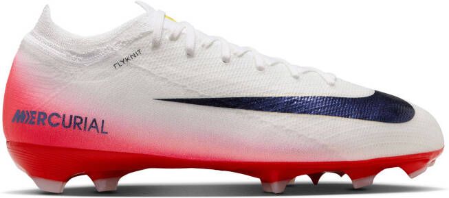 Nike Zoom Mercurial Vapor 16 Pro Gras Voetbalschoenen (FG) Kids Wit Rood Zwart