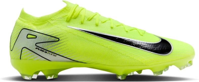 Nike Zoom Mercurial Vapor 16 Pro Gras Voetbalschoenen (FG) Neongeel Zwart Zilver