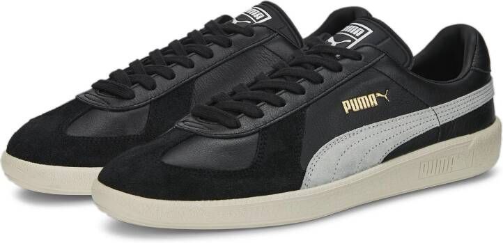 PUMA Army Trainer Sneakers Zwart Lichtgrijs Goud Wit