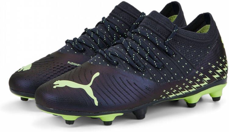 PUMA FUTURE 2.4 Gras Kunstgras Voetbalschoenen(MG)Kids Donkerblauw Groen -  Schoenen.nl