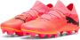 PUMA Future 7 Match Gras Kunstgras Voetbalschoenen (MG) Roze Zwart Oranje - Thumbnail 5