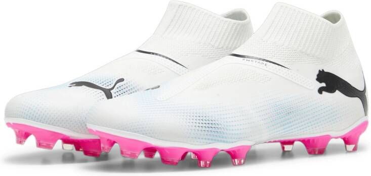 PUMA Future 7 Match+ Veterloze Gras Kunstgras Voetbalschoenen (MG) Wit Roze Zwart - Foto 4