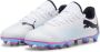 Puma Future 7 Play FG AG Junior voetbalschoenen wit roze blauw Imitatieleer 28 - Thumbnail 7