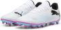 PUMA FUTURE 7 PLAY FG AG Heren Sportschoenen White- Black-Poison Pink - Thumbnail 4