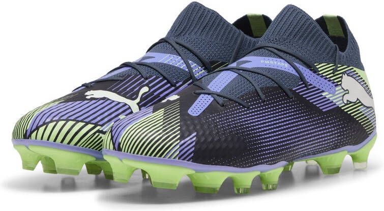PUMA Future 7 Pro Gras Kunstgras Voetbalschoenen (MG) Grijs Paars Groen Wit