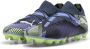 PUMA Future 7 Pro Gras Kunstgras Voetbalschoenen (MG) Grijs Paars Groen Wit - Thumbnail 3