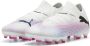 PUMA Future 7 Pro Gras Kunstgras Voetbalschoenen (MG) Wit Roze Zwart - Thumbnail 2