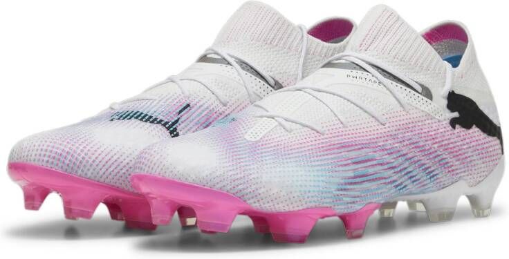 PUMA Future 7 Ultimate Gras Kunstgras Voetbalschoenen (MG) Wit Roze Zwart