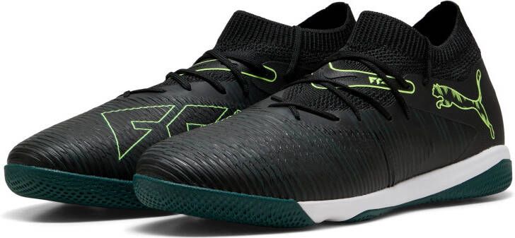 PUMA Future 8 Match Zaalvoetbalschoenen (IN) Zwart Donkergroen Lichtgroen