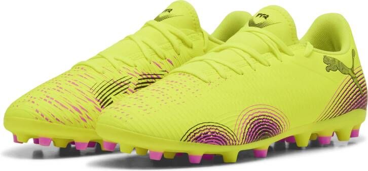 PUMA Future 8 Play Gras Kunstgras Voetbalschoenen (MG) Geel Zwart Roze