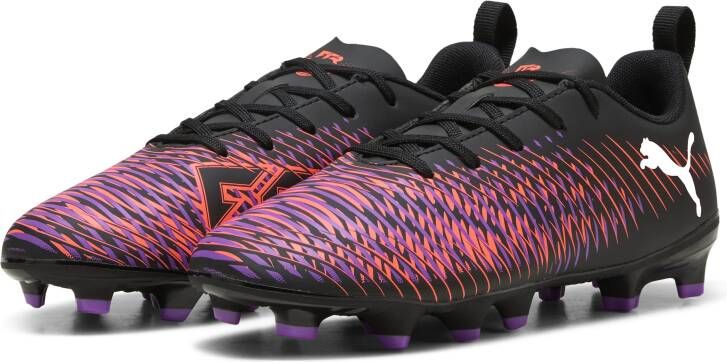 PUMA Future 8 Play Gras Kunstgras Voetbalschoenen (MG) Kids Zwart Paars Rood