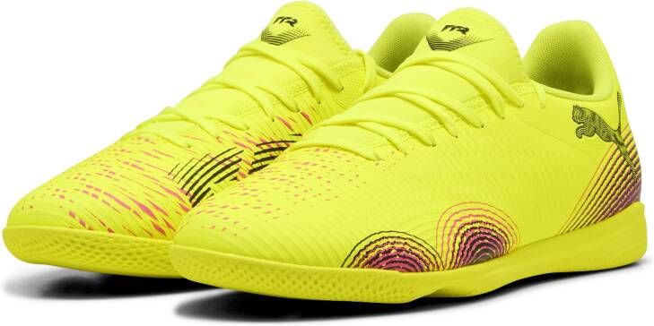 PUMA Future 8 Play Zaalvoetbalschoenen (IN) Geel Zwart Roze