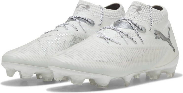 PUMA Future 8 Ultimate Gras Voetbalschoenen (FG) Wit Zilver