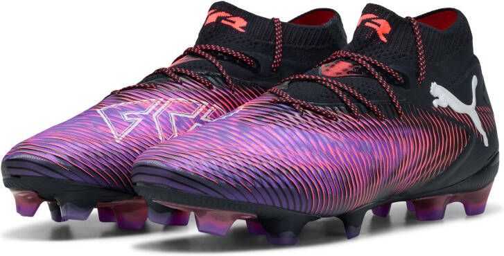 PUMA Future 8 Ultimate Gras Voetbalschoenen (FG) Zwart Paars Rood