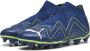 PUMA Future Match+ Veterloze Gras Kunstgras Voetbalschoenen (MG) Donkerblauw Wit Felgroen - Thumbnail 1