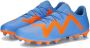 PUMA Future Play Gras Kunstgras Voetbalschoenen (MG) Blauw Oranje Wit - Thumbnail 3