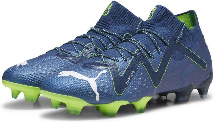 PUMA Future Ultimate Gras Kunstgras Voetbalschoenen (MG) Donkerblauw Wit Felgroen