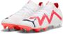 PUMA Future Ultimate Gras Kunstgras Voetbalschoenen (MG) Dames Wit Rood Zwart - Thumbnail 2