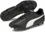 PUMA King Hero 21 Gras Voetbalschoenen (FG) Zwart Wit - Thumbnail 2