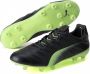 PUMA King Platinum 21 Gras Kunstgras Voetbalschoenen (MG) Zwart Lichtgroen - Thumbnail 2