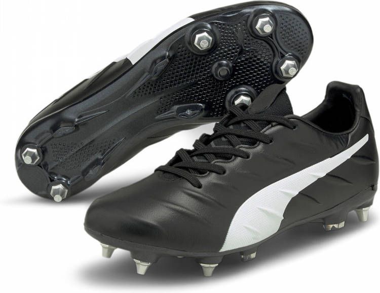 PUMA KING Platinum 21 IJzeren-Nop Voetbalschoenen (SG) Zwart Wit