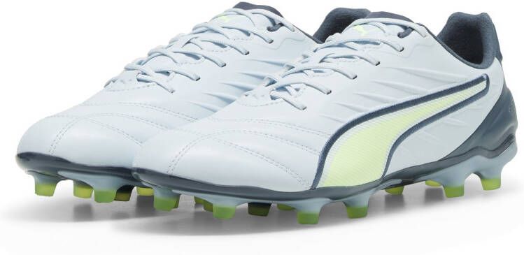 PUMA King Pro Gras Kunstgras Voetbalschoenen (MG) Lichtgrijs Donkergrijs Lichtgroen