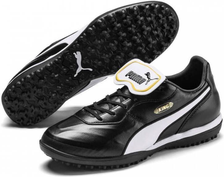 PUMA KING Top TT Voetbalschoenen Zwart Wit
