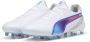 PUMA King Ultimate Gras Kunstgras Voetbalschoenen (MG) Wit Blauw Lichtroze - Thumbnail 3