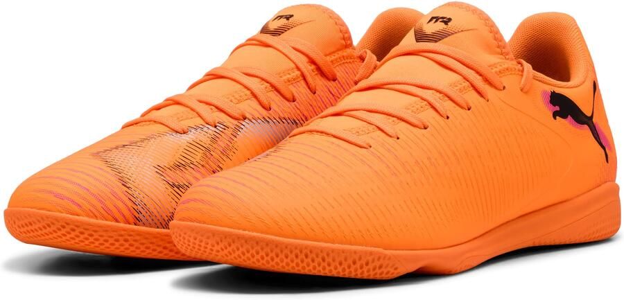 PUMA Future 8 Play Zaalvoetbalschoenen (IN) Oranje Roze Zwart