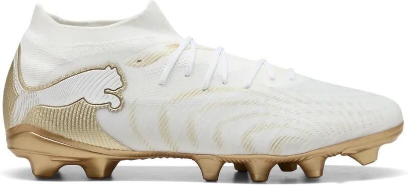 PUMA Future 9 Match Gras Kunstgras Voetbalschoenen (MG) Wit Goud - Foto 2