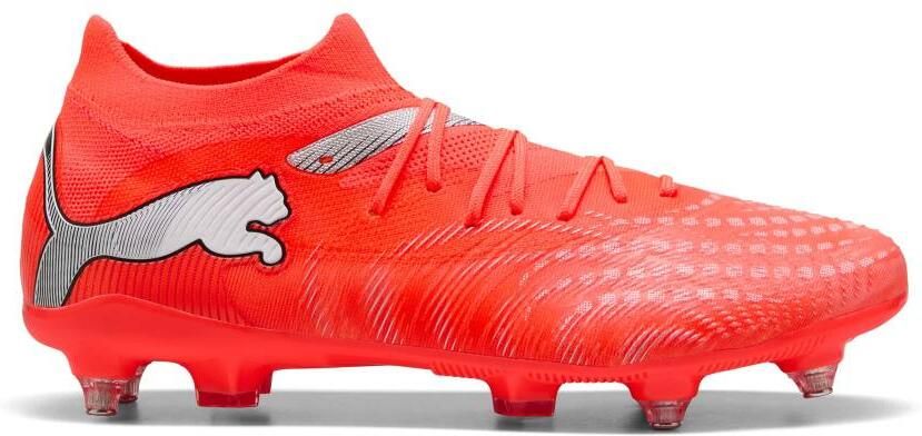 PUMA Future 9 Match IJzeren-Nop Voetbalschoenen (SG) Felrood Zilver Zwart - Foto 2