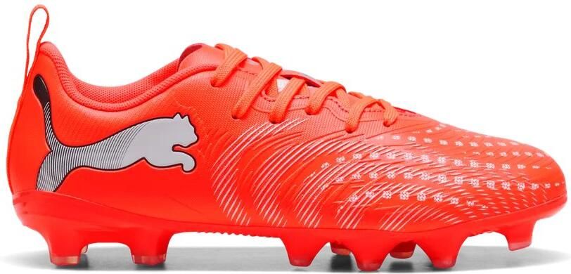 PUMA FUTURE 9 PLAY FG AG Jr Unisex Sportschoenen Glowing Red- White- Black- Silver - Foto 8