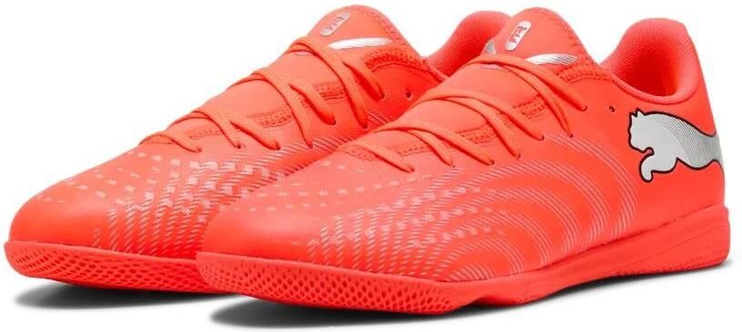 PUMA Future 9 Play Zaalvoetbalschoenen (IN) Felrood Zilver Zwart
