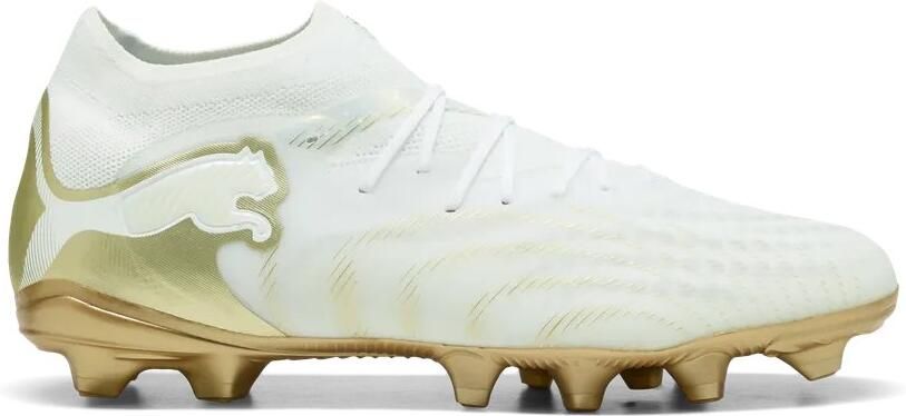 PUMA Future 9 Pro Gras Kunstgras Voetbalschoenen (MG) Wit Goud - Foto 2